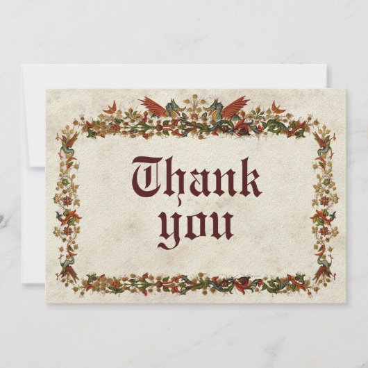 Invitation Moyen Âge médiéval (Devant)