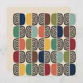 Invitation Moyen-siècle Âge atomique moderne (Devant / Derrière)