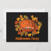 Invitation moyenne Jack-o'-lantern Halloween (Devant)