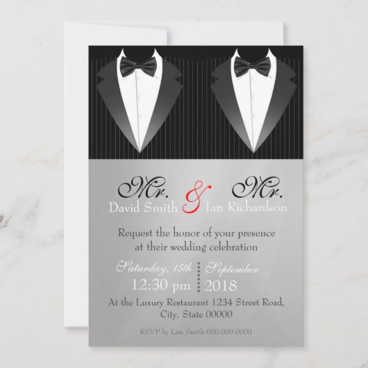 Invitation Mr. et Mr. Bow (Devant)