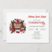 Invitation Mrs. Claus Brandy Holiday Cocktails Party (Devant)