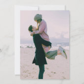 Invitation Mt. Rainier, Falling Snow Winter Wedding (Dos)