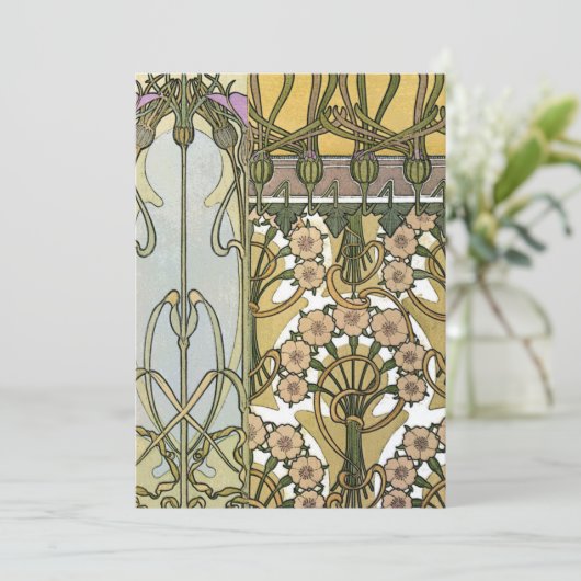 Invitation Mucha - Art nouveau Decoratifs 1901 (Debout devant)