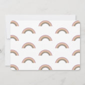 Invitation Muet Rainbow Baby 1er anniversaire (Dos)