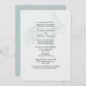 Invitation Muet Tropical Soft Tone 2 Site Mariage (Devant / Derrière)