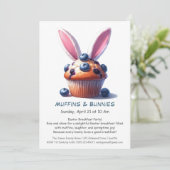 Invitation Muffins & Matins - Fête du petit-déjeuner de Pâque (Debout devant)