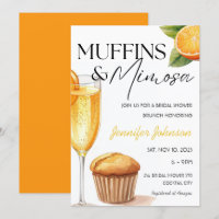 Muffins & Mimosa Fête des mariées orange Brunch