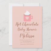 Invitation Mug Cadeau Feu de Camp Chocolat Chaud Bébé Mignon (Devant)