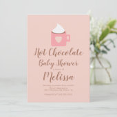 Invitation Mug Cadeau Feu de Camp Chocolat Chaud Bébé Mignon (Debout devant)