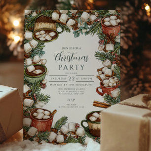 Invitation Mug de Chocolat Chaud Cosy Joyeux Noël