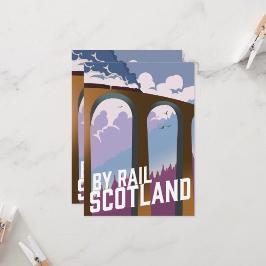 Invitation Mug géant By Rail Scotland (Devant/Arrière en situation)