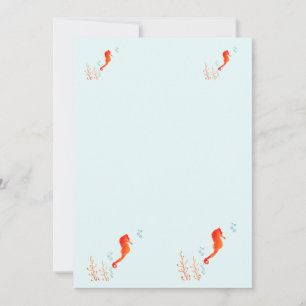 Invitation Mug Licorne de Mer Aquarelle – Tasse Mignon Animau