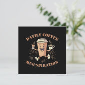 Invitation Mugspiration de café quotidienne (Debout devant)