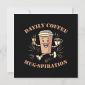 Invitation Mugspiration de café quotidienne (Dos)