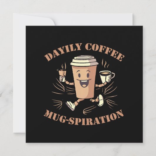 Invitation Mugspiration de café quotidienne (Devant)