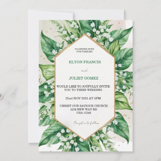 invitation muguet (Devant)