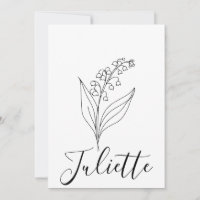 Muguet de Mai personnalisé Fleur de Naissance