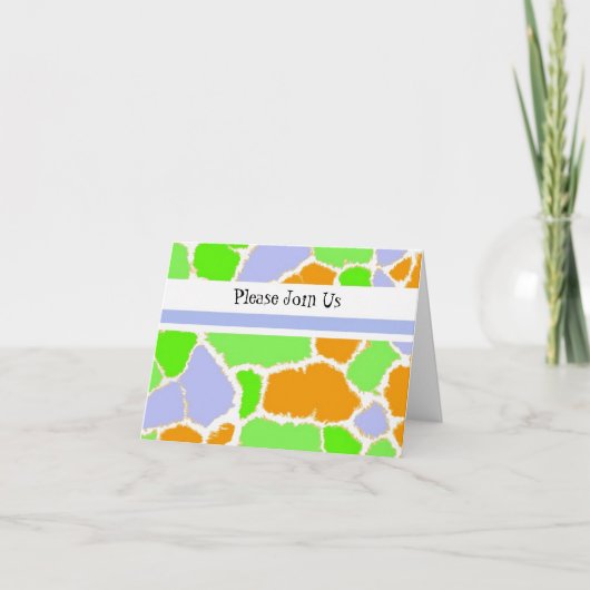Invitation Multi-Colored Party Invite (Devant)
