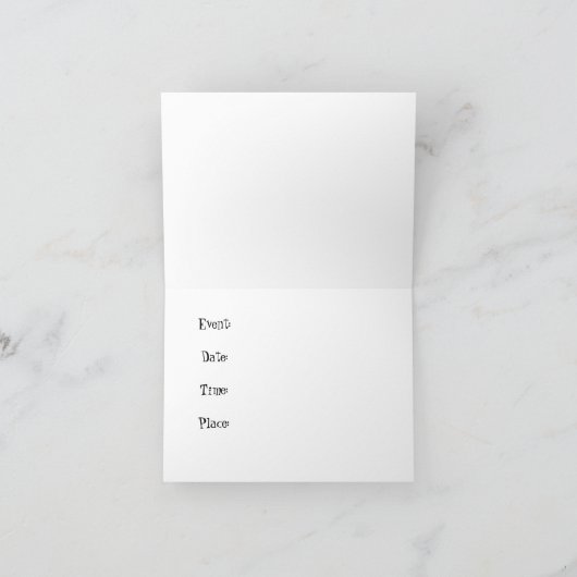 Invitation Multi-Colored Party Invite (Intérieur)