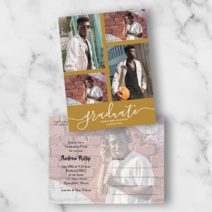 Invitation Multi Photo Graduation Party