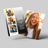 Invitation Multi Photo Modern Graduation Party