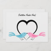 Invitation multi-usage Deux Petits Inséparables (Devant / Derrière)