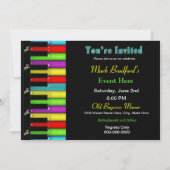 Invitation multi-usages - Musique - Clavier (Dos)