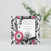 Invitation multi-usages noir et blanc (Debout devant)