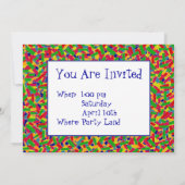 Invitation Multicolor Confetti (Dos)