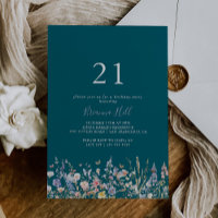 Multicolor Fleur sauvage Green 21e fête d'annivers