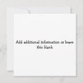 Invitation multifonction pour fête sur la plage (Dos)