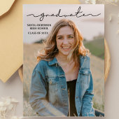 Invitation  Multiple Photo Graduation Card, Minimalist Senior