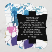 Invitation Mur criqué (Devant / Derrière)