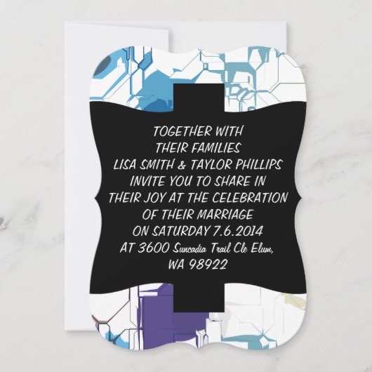 Invitation Mur criqué (Devant)