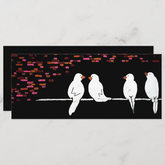 Invitation mur de briques : mur de graffiti (Devant / Derrière)