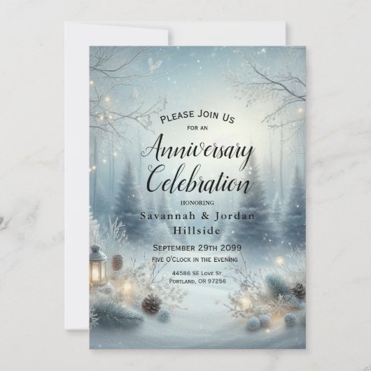 Invitation Murmures d'un Solstice d'Hiver (Devant)