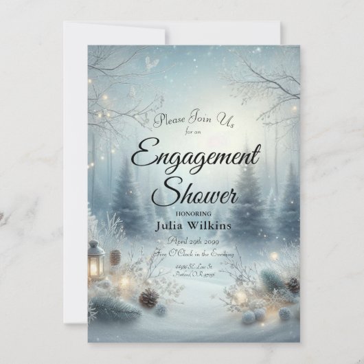 Invitation Murmures d'un Solstice d'Hiver (Devant)