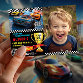 Invitation Muscle Voiture Style d'anniversaire pour les garço