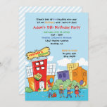 Invitation Musée des enfants Fête d'anniversaire Enfants Scie<br><div class="desc">Embarquez pour un voyage magique avec notre Invitation "Musée des Enfants"! Imaginez une scène qui fait chaud au coeur, où un groupe d'enfants excités, accrochant des cadeaux colorés et des ballons flottants, se tiennent devant la façade enchanteresse d'un musée géant pour enfants. Cette invitation ouvre la porte à un monde...</div>