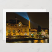 Invitation Musée d'Orsay à Paris la nuit (Devant / Derrière)