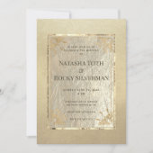 Invitation Museum Gold Affair Mariage & Party (Devant)