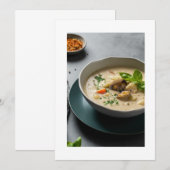 Invitation mushroom soup (Devant / Derrière)