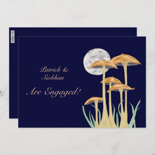 Invitation Mushrooms (Devant / Derrière)