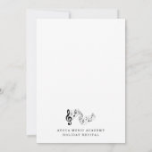 Invitation Music Studio Piano Violon Voix Considérant Invitat (Dos)