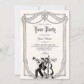 Invitation Musical vintage (Devant)