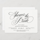 Invitation musicale à la douche nuptiale (Devant / Derrière)