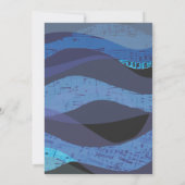 Invitation musicale de bat mitzvah de barre de (Dos)