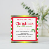 Invitation musicale de partie de chant de Noël et (Debout devant)