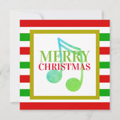 Invitation musicale de partie de chant de Noël et (Dos)