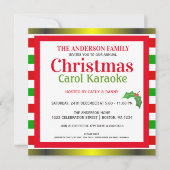 Invitation musicale de partie de chant de Noël et (Devant)